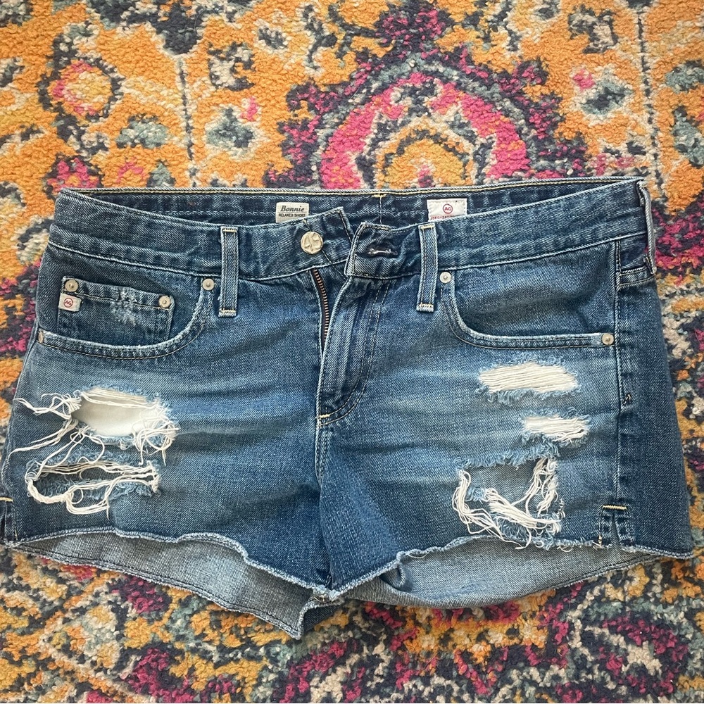 AG bonnie relaxed jean shorts